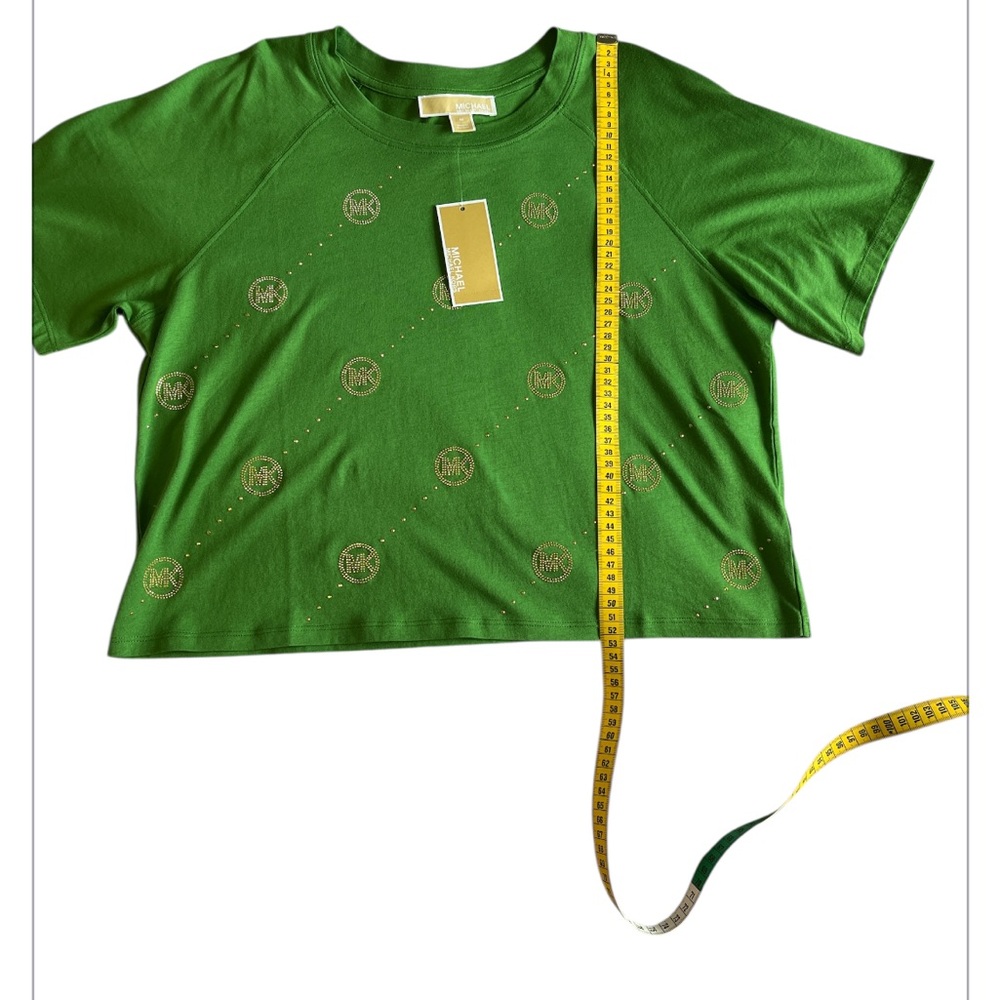 Green Logo-Print Top - Michael Kors